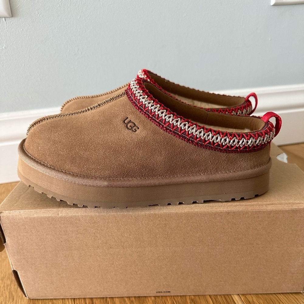 NEW UGG Tasman K TAZZ slipper in Chestnut. EUR size 36, US Woman 6, US Kids 4.